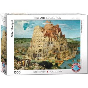 EuroGraphics 6000-0837,De toren van Babel door Pieter Bruegel 1000-delige puzzel,68x48cm,Meerkleuren