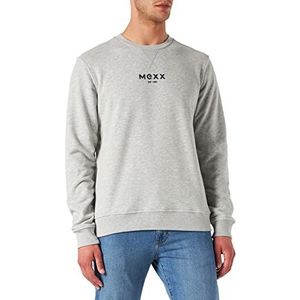 Mexx Heren Crewneck Sweatshirt, Grijs Melee, XL