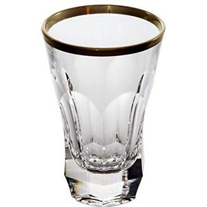Cristal de Sèvres Chenonceaux Or Vodka glazen, glas, goudkleurig, 5 x 5 x 8 cm, 2 stuks