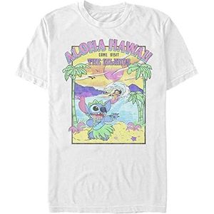 Disney Classics Lilo & Stitch - Visit the Islands Unisex Crew neck T-Shirt White XL