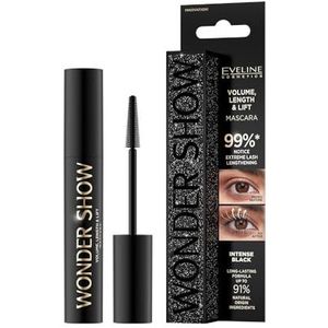 Eveline Cosmetics - Wonder Show - Mascara - 7 ml - Verlengende Mascara - Veganistische Formule