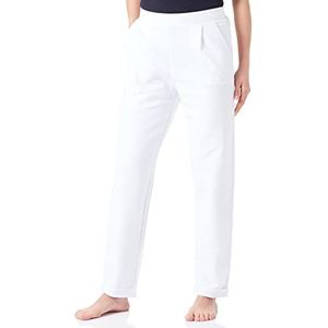 Emporio Armani Textured Terry Pants voor dames, wit, L