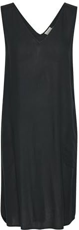 Jurk - Milla - Effen - Viscose - Mouwloos - Knielengte