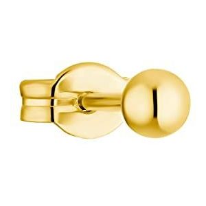 Amor Single Stud Earrings Dames Oorbellen, 0,3 cm, Goud, Wordt Geleverd In Sieraden Geschenkverpakking, 2021580