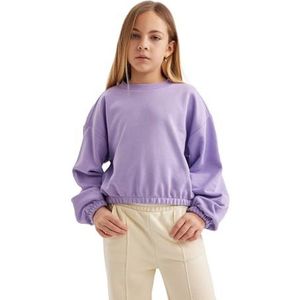 DeFacto Sweatshirt voor meisjes, lila (lilac), 4-5 Jaar
