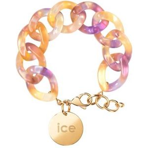 ICE Jewellery - Chain Bracelet - Purple lime - XL mesh armband voor vrouwen met gouden medaille (020998)
