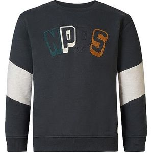 Noppies Kids Winchester Sweater voor jongens, lange mouwen, asfalt - P524, 134 cm