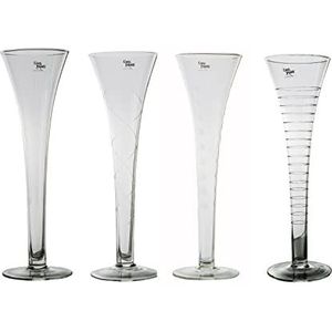 Cosy Trendy champagneglas 4 stuks dubbelwandig champagne glas thermoglazen glazen glazen