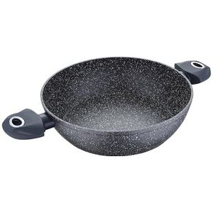 BERGNER - Orion - Lage Steelpan - Grijs - Gesmeed Aluminium - 28x7 cm
