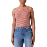 PIECES Gebreide top 'KERA'  blauw / mandarijn / perzik