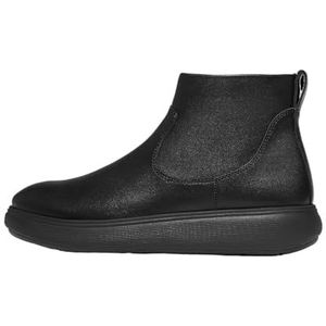 Fitflop - Iq-comff - Leren Enkellaarzen - Zwart