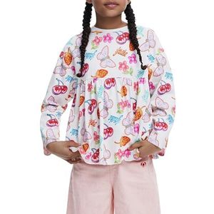 Desigual - T-shirt - Lange Mouwen - Ronde Hals - Fruitprint