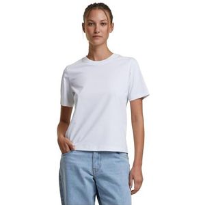 Build Your Brand T-shirts voor dames 70% katoen, 30% polyester wit L, wit, L