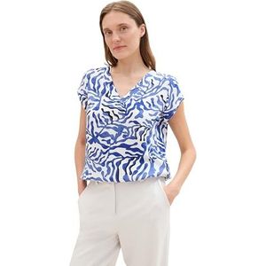 TOM TAILOR Damesblouse, 35306 - White Cut Palmtree, 32