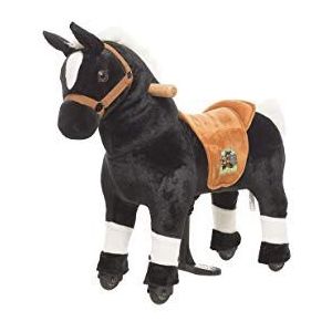 Animal Riding ARP001XS Paard Maharadscha XS Mini, rijdier vanaf 2 jaar, zadelhoogte 40 cm, zwart, 48 x 24 x 66 cm
