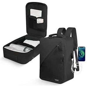 LUGG Unisex nieuw model bagage - handbagage (pak van 1), Zwart, 1, Rugzak