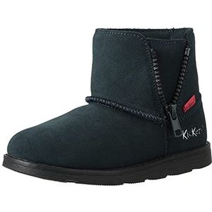 Kickers Aldiza, korte enkellaarsjes voor meisjes, Blauw Marineblauw, 32 EU