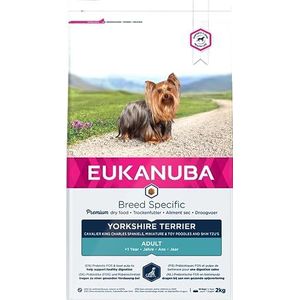 Eukanuba Breed Specific Yorkshire Terrier droogvoer - optimaal op het ras afgestemd premium hondenvoer met kip, 2 kg