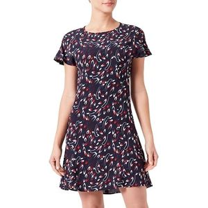 Tommy Hilfiger Fit & Flare jurken voor dames, Blauw (Kleine Lint Print/Desert Sky), 66