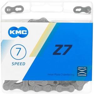 KMC 6-7 Vel Z7 12X332 ketting, fietsaccessoires en onderdelen voor volwassenen, uniseks, grijs/bruin, standaard