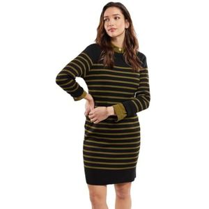 Armor Lux Merino wollen jurk, Zwart/Fir Groen, XL