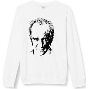 DeFacto Sweatshirt voor jongens, wit, 5-6 Jaar