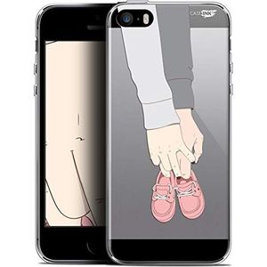 Caseink Hoes voor Apple iPhone 5/5s/SE (4) beschermhoes case gel HD flexibel - anti-shock - gedrukt in Frankrijk A Deux Mon Bébé