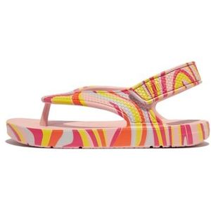 Fitflop Unisex Kid's Iq Peuter Swirly Ergonomische Teenslippers Sandaal, roze, 6 UK Child