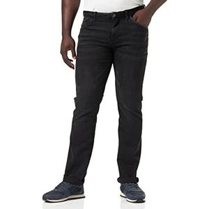 TOM TAILOR Uomini Marvin Straight Jeans 1034643, 10258 - Overdyed Black Denim, 29W / 30L
