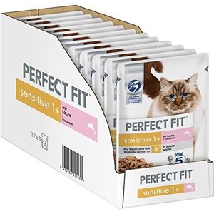 Perfect Fit - Sensitive - Kattenvoer Nat - Zalm - maaltijdzakjes 12 x 85g