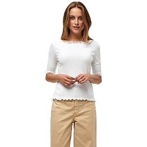 Peppercorn Dames Dharma GOTS Babylock Tee T-shirt, 0001, wit, XXL