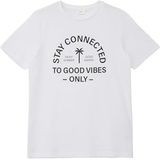 s.Oliver Junior T-shirt voor jongens met print op de voorkant, 0100, 140 cm