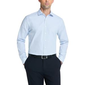 Kenneth Cole Unlisted herenoverhemd met slanke pasvorm, ruiten en strepen (patroon), Blauw, 18""-18.5"" Neck 36""-37"" Sleeve