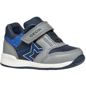 Geox Babyjongens B Rishon Boy A Sneakers, grijs, 22 EU