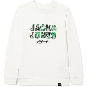 Jack & Jones Junior Jongens Jortulum Branding Sweat Crew Neck Jnr Sweatshirt, Navy Blazer, 140, navy blazer, 140 cm