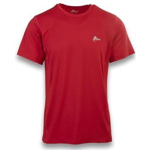 ANDE Campelli Heren-T-shirt, ademend, voor outdoor-activiteiten, Rood, XL