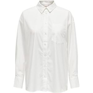 ONLPENA LS Detail Shirt WVN, wit (bright white), XS