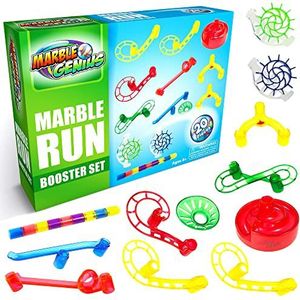 Marble Genius Marble Run Booster Set - 20 delen in totaal (ks niet inbegrepen), bouwblokken speelgoed voor 3 jaar en ouder, met handleiding app-toegang, add-on set, primary
