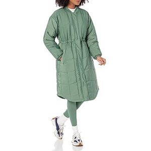 Amazon Essentials Gewatteerde damesjas (verkrijgbaar in grote maten), saliegroen, XL