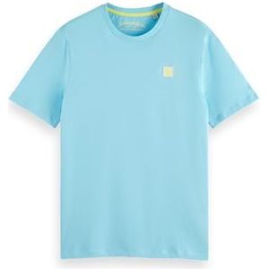 Essential Logo Badge T-shirt, Washed Neon Blue 6899, L