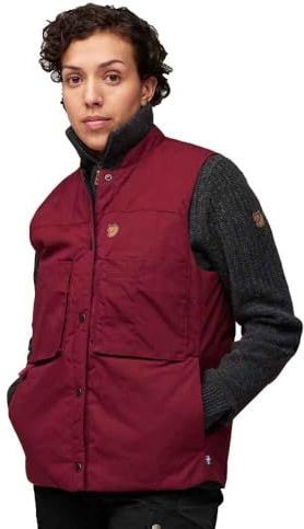 Fjallraven 87175-347 Singi Padded Vest W Sportvest Dames Bordeaux Rood Maat M