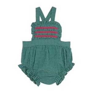 GOCCO Ranita Vichy Frame met Smock Green, Groen, 6-9 Maanden