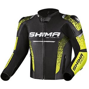 SHIMA Heren STR 2.0 jas, zwart/fluo, 46, Zwart/Fluo, 56