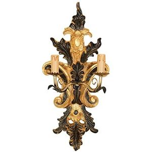 Biscottini Shabby wandlamp 26 x 19 x 56 cm | vintage lamp | wandlamp binnenshuis barok