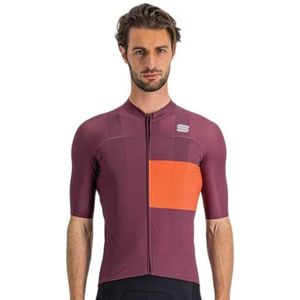 SPORTFUL Snap Jersey lang shirt voor heren, Prune Grapefruit, S