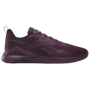 Reebok Dames NANOFLEX TR 2 Sneaker, Midnight Plum/Zwart/Schoeisel Wit, 3.5 UK, Midnight Plum Zwart Schoeisel Wit, 36 EU
