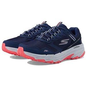 Skechers Dames GO Run Trail Altitude 2.0 Ravine, Navy leder/roze trim, 4 UK, Navy lederen roze rand, 37 EU