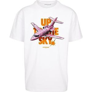 Mister Tee Upscale Unisex T-shirt Up to The Sky oversized T-shirt, T-shirt met opdruk, oversized fit, streetwear, wit, XS