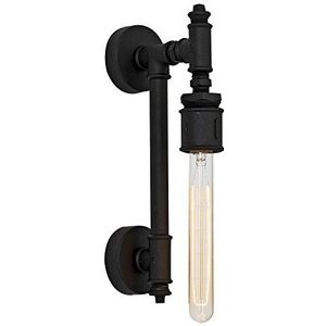 Homemania wandlamp metaal kleur zwart metallo-Per woonkamer, keuken, slaapkamer, kantoor E27, eenheidsmaat