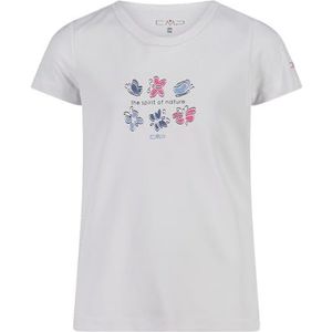CMP Uniseks T-shirt voor kinderen en jongens, wit-Provence, 140